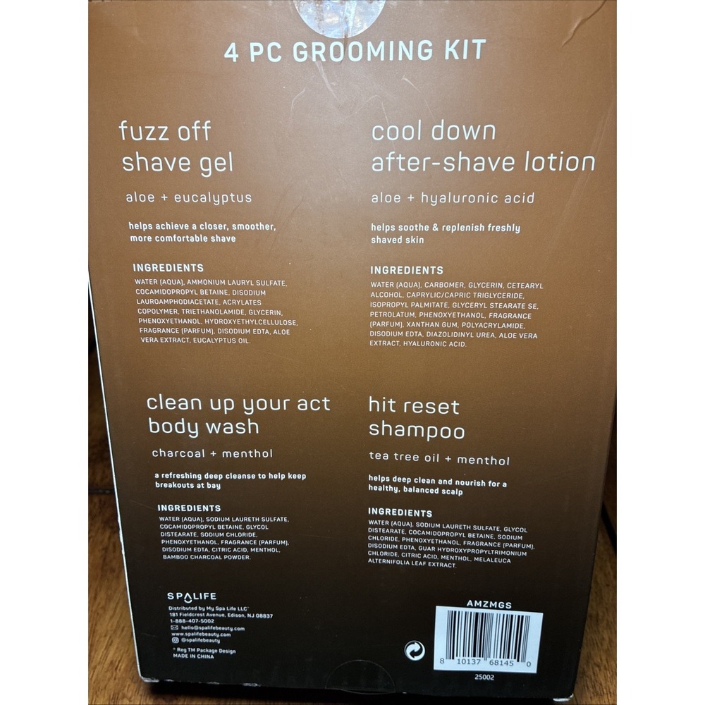 Revitalizing Men's Skincare Set: Body Wash, Shave & After-Shave Gel, Shampoo - Picture 2 of 8
